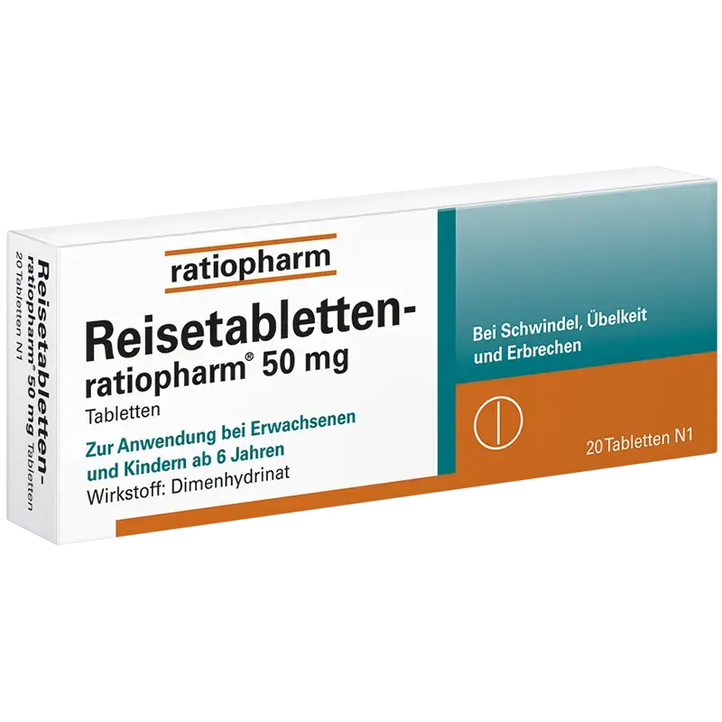 Angebot: Reisetabletten Ratiopharm gegen Schwindel, Übelkeit und Erbrechen