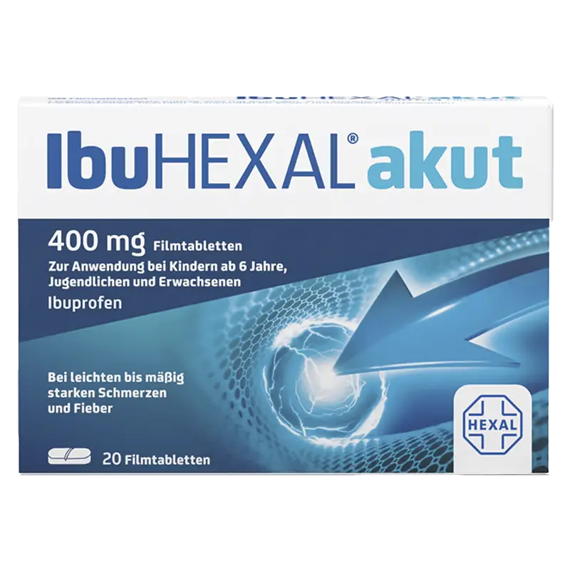 Ibuhexal Akut Ibuprofen 400 mg 20 Filmtabletten Angebot